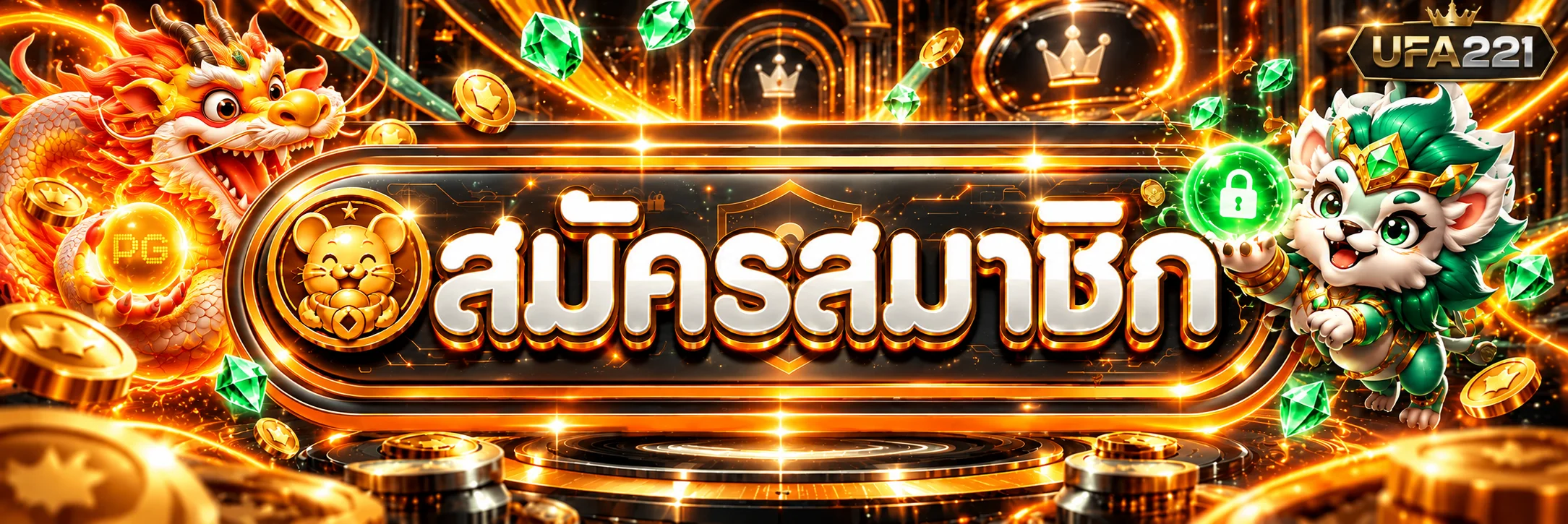 ทางเข้า UFA221 และปุ่มสมัครสมาชิก